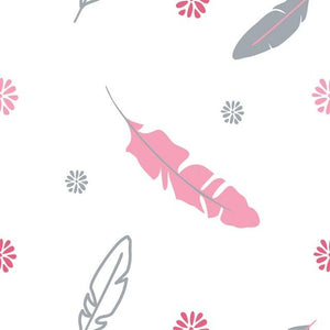 Silly Billyz Jersey Change Mat Cover - Feathers - Aussie Baby