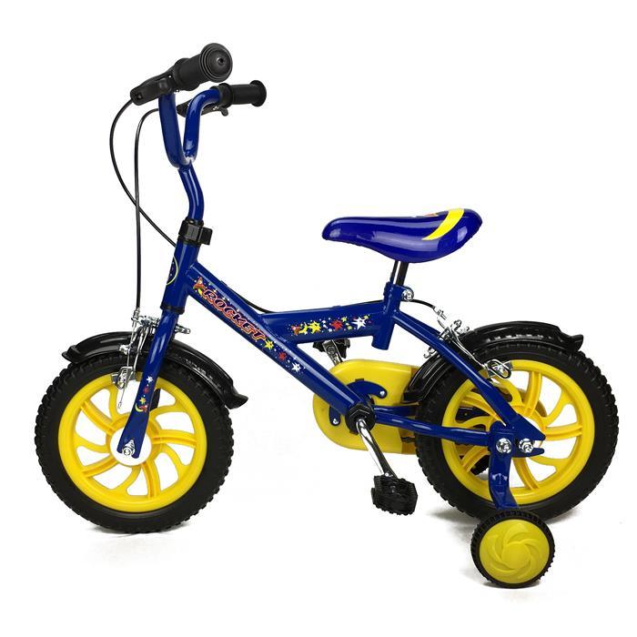 Rocket Blue 12 inch Boys Pavement Cycle Bicycle Bike with Training Wheel - Aussie Baby