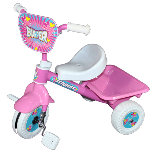 Deluxe Learn 'n' Ride Pink Pedal Tricycle With Push Bar - Aussie Baby