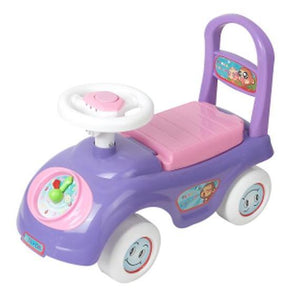 Tick Tock Clock Ride On - Purple - Aussie Baby