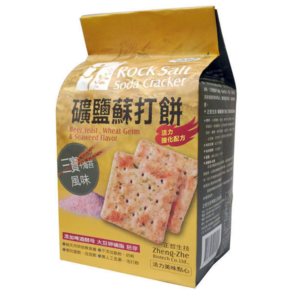 正哲 礦鹽蘇打餅 三寶海苔口味 Soda Cracker Seaweed, Beer Yeast, Wheat - Aussie Baby
