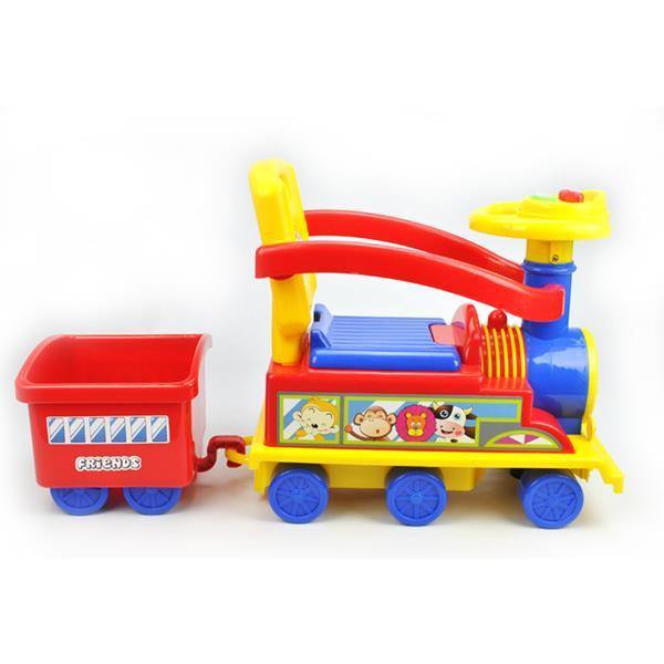 Toddler Kids Choo Choo Ride-On Train Toy with Trailer - Red - Aussie Baby