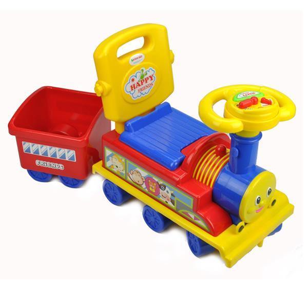 Toddler Kids Choo Choo Ride-On Train Toy with Trailer - Red - Aussie Baby