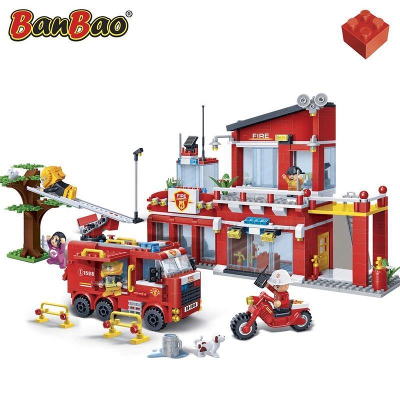 BanBao Fire and Rescue - Fire Central Station 7101 - Aussie Baby