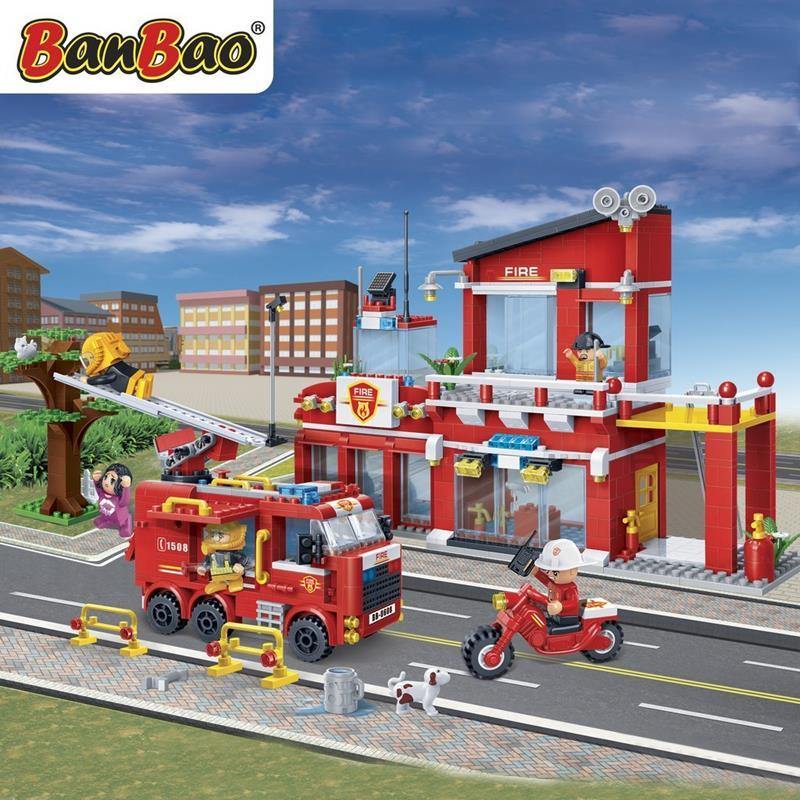 BanBao Fire and Rescue - Fire Central Station 7101 - Aussie Baby