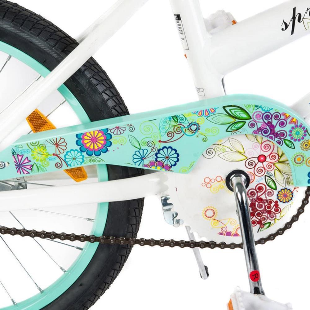 Supermax Floral 20 Inch Kids Push Bike - Aquamarine - Aussie Baby