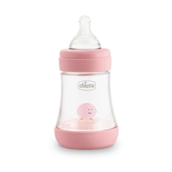 Chicco Perfect 5 Silicone Bottle Slow Flow (Pink) - 150mL - Aussie Baby
