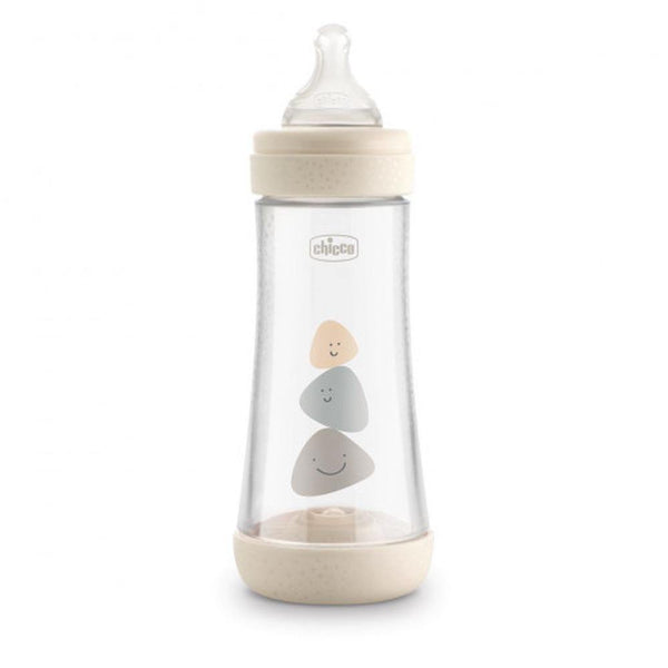 Chicco Perfect 5 Silicone Bottle Medium Flow (Beige) - 240mL - Aussie Baby