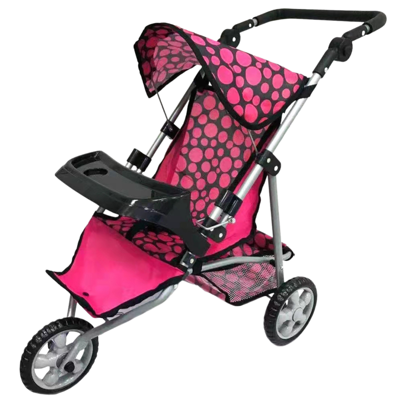 Aussie Baby Three Wheel Doll Pram with Tray