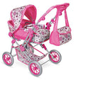 Aussie Baby Classic Supreme Pink Circle Doll Pram