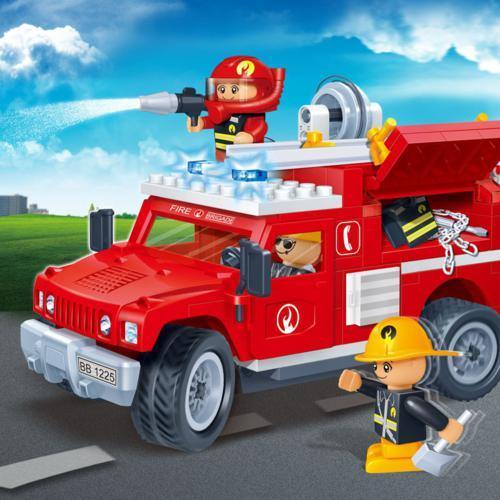 BanBao Fire and Rescue - Fire Jeep 8316 - Aussie Baby