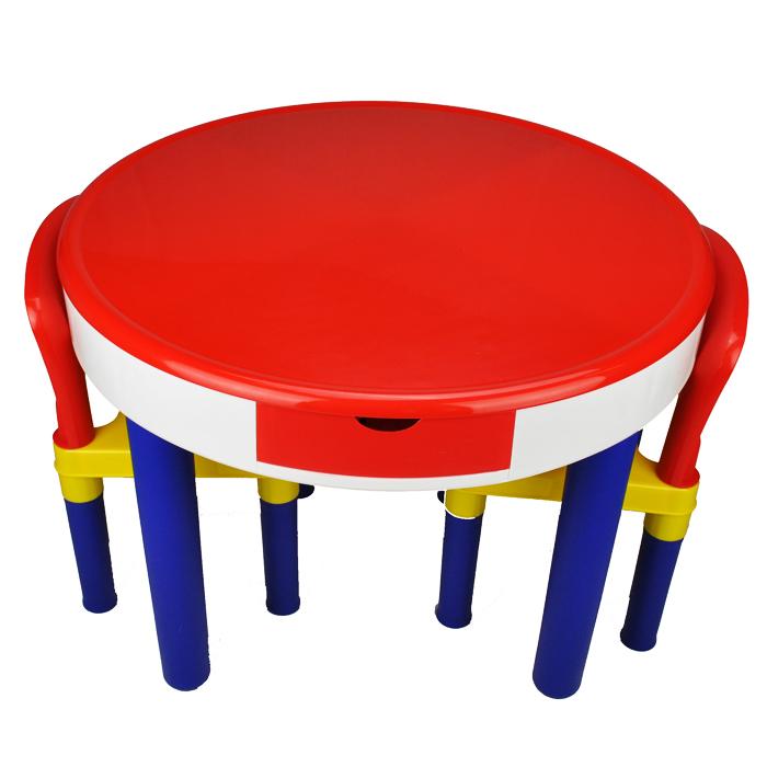 2-in-1 Round Activity Table & Chair Set - Aussie Baby