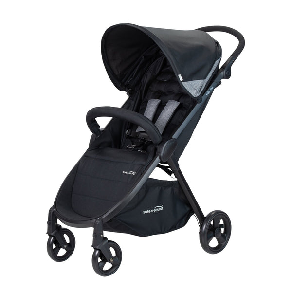 Safe N Sound Ride Lite Stroller Black - Aussie Baby