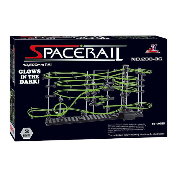 SpaceRail Level 3 Complex Motorised Marble Run - Glow in the Dark! - Aussie Baby