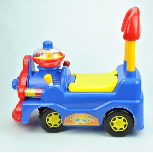 Locomotive Ride-On Car - Blue - Aussie Baby