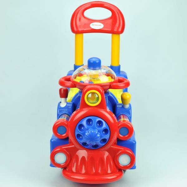 Locomotive Ride-On Car - Blue - Aussie Baby