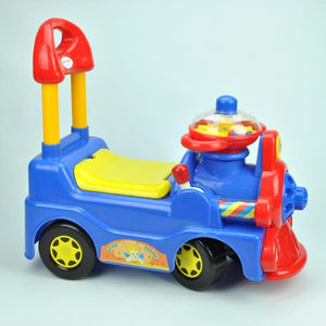 Locomotive Ride-On Car - Blue - Aussie Baby