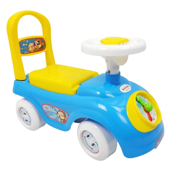 Tick Tock Clock Ride On - Blue - Aussie Baby