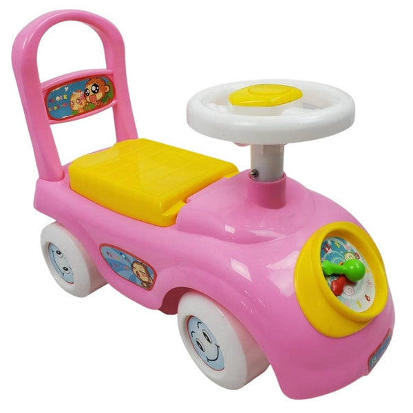 Tick Tock Clock Ride On - Pink - Aussie Baby