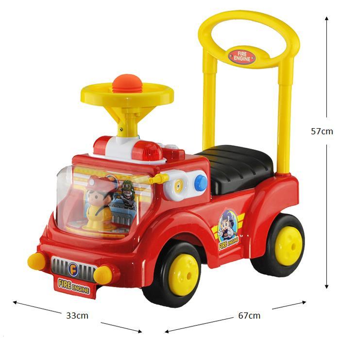Kids Toddler Red Fire Engine Ride On Toy Walker Car - Aussie Baby