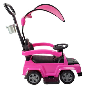Kids Explorer Foot-to-Floor Ride On Car with Canopy - Pink - Aussie Baby