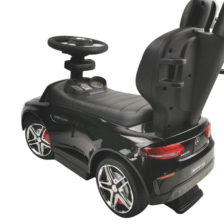 Licensed Mercedes AMG C63 Coupe Ride-On Push Car - Black - Aussie Baby