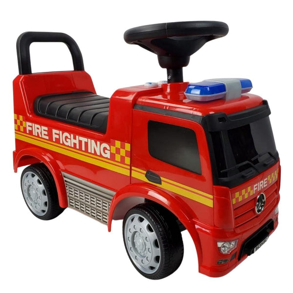Mercedes Benz Licensed Fire Engine Kids Ride On Truck - Aussie Baby