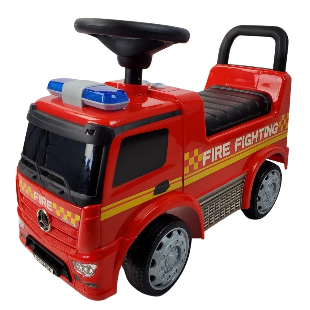 Mercedes Benz Licensed Fire Engine Kids Ride On Truck - Aussie Baby