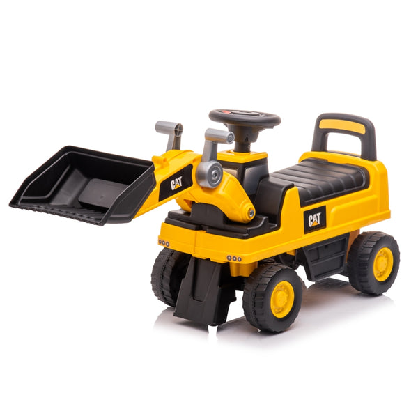 CAT Licenced Bulldozer Digger Foot-to-Floor Ride-On Toy Truck