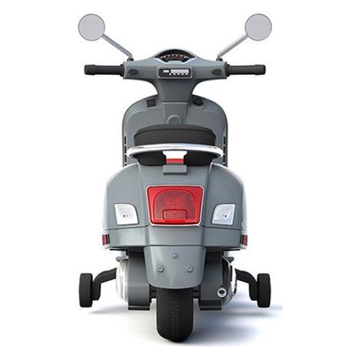 Aussie Baby Vespa Licensed 12V Kids Ride On Motorbike - Grey - Aussie Baby