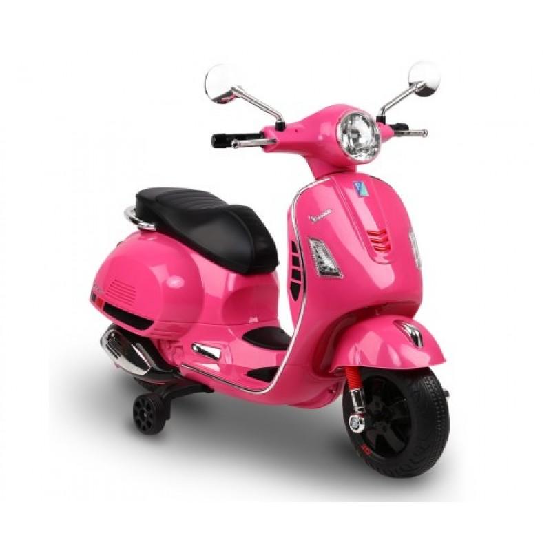 Aussie Baby Vespa Licensed 12V Kids Ride On Motorbike - Pink - Aussie Baby