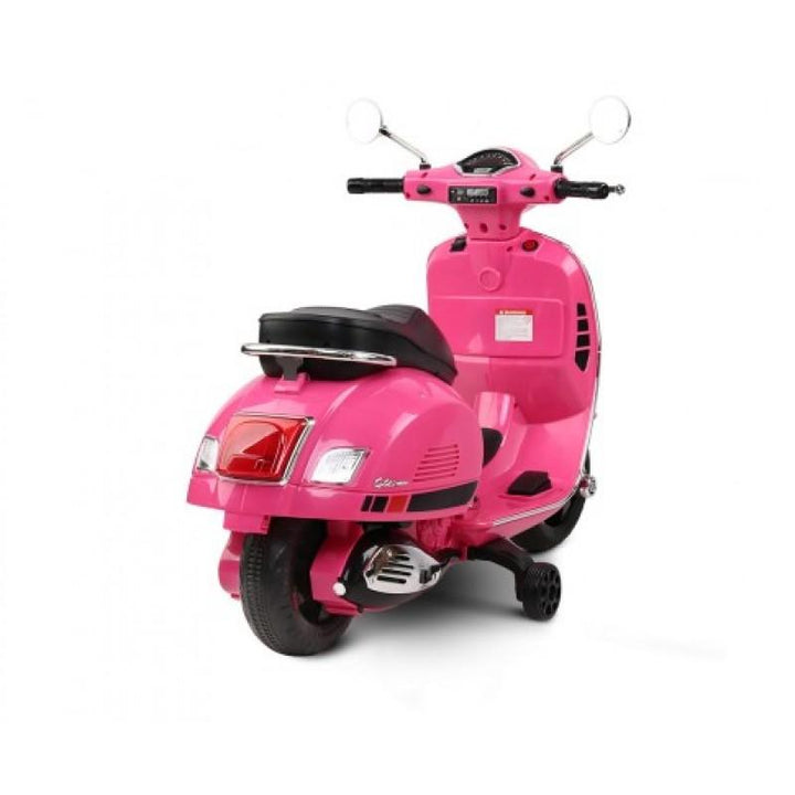 Aussie Baby Vespa Licensed 12V Kids Ride On Motorbike - Pink - Aussie Baby