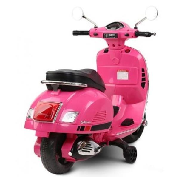 Aussie Baby Vespa Licensed 12V Kids Ride On Motorbike - Pink - Aussie Baby