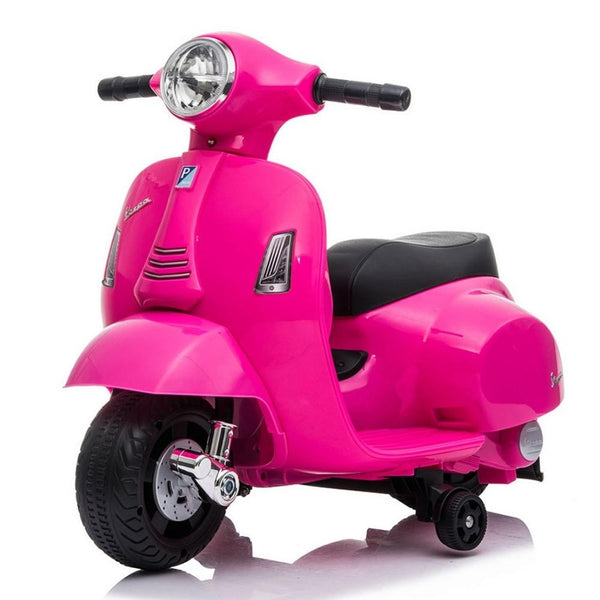 Vespa Licensed Mini 6V Electric Ride On Bike - Pink - Aussie Baby