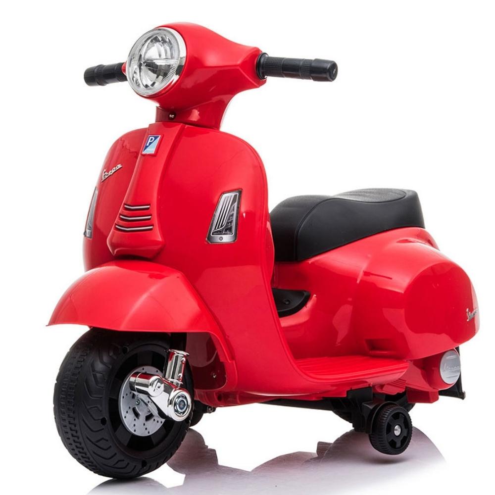 Vespa Licensed Mini 6V Electric Ride On Bike - Red - Aussie Baby