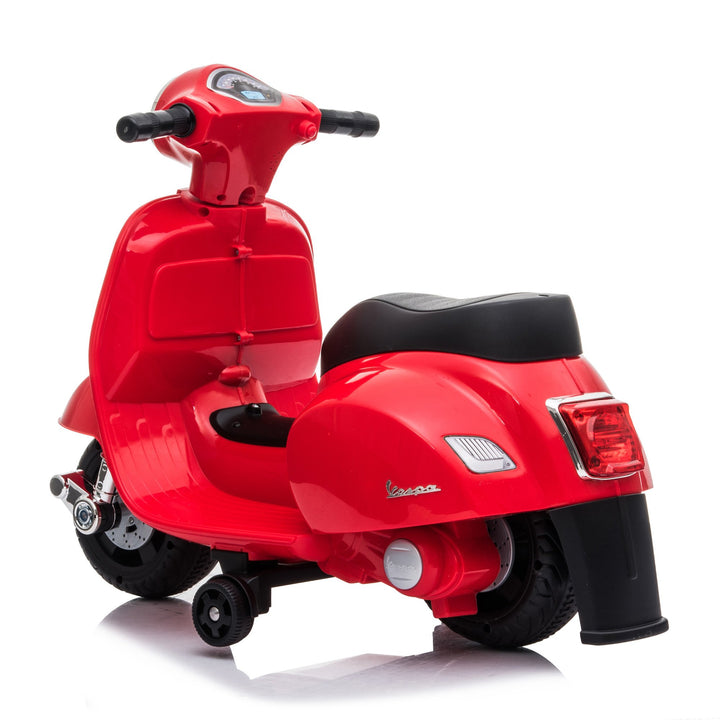 Vespa Licensed Mini 6V Electric Ride On Bike - Red - Aussie Baby