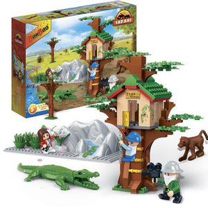 BanBao Safari - Animal Ground Tree House 6656 - Aussie Baby