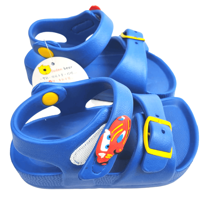 Baby boy 2025 sliders with strap