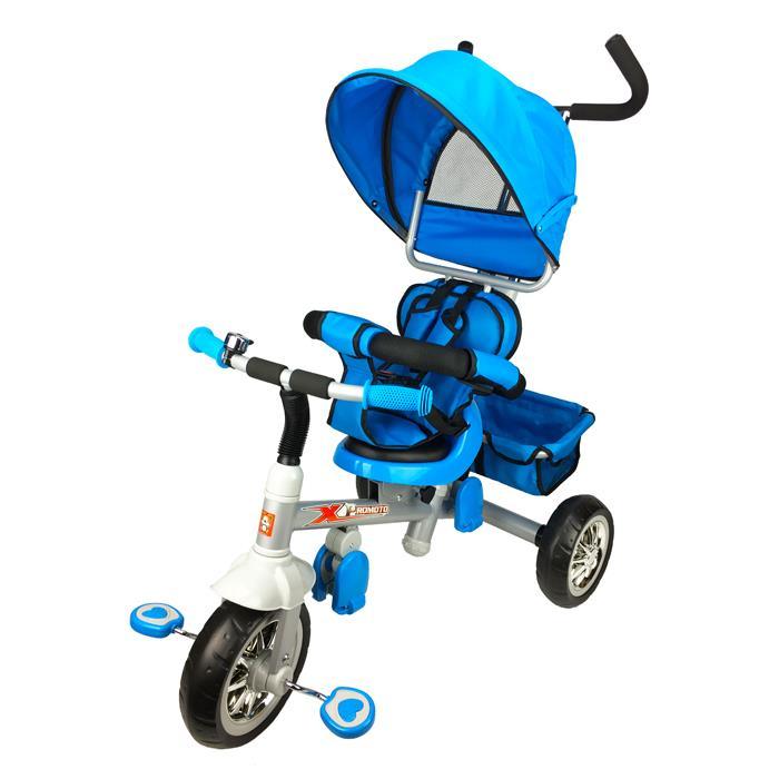 Reverse Seat Kids Baby Toddler Tricycle with Parent Handle - Blue - Aussie Baby