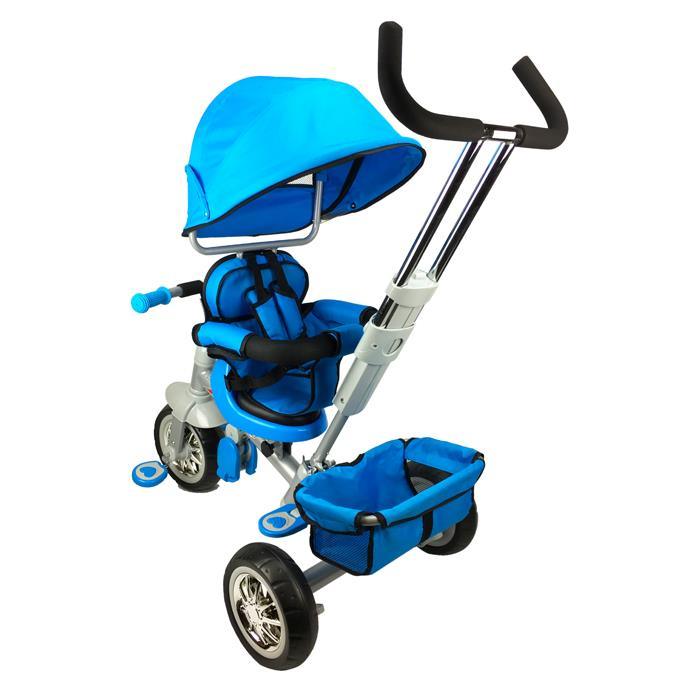 Reverse Seat Kids Baby Toddler Tricycle with Parent Handle - Blue - Aussie Baby
