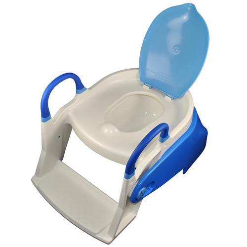 Double Bear 2 Stage Toilet Trainer Potty Seat - Blue - Aussie Baby