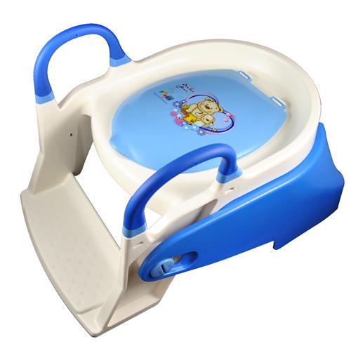 Double Bear 2 Stage Toilet Trainer Potty Seat - Blue - Aussie Baby
