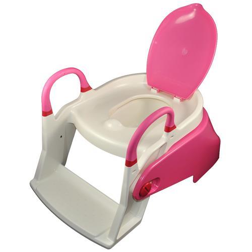 Double Bear 2 Stage Toilet Trainer Potty Seat - Pink - Aussie Baby