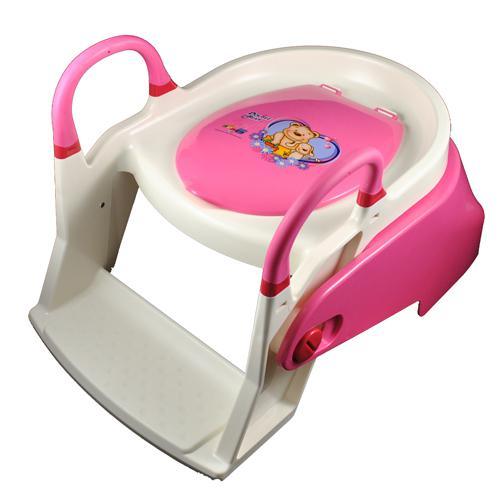 Double Bear 2 Stage Toilet Trainer Potty Seat - Pink - Aussie Baby