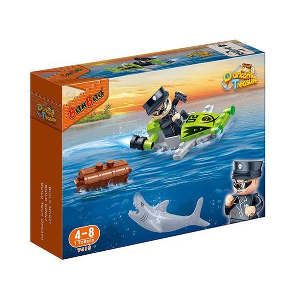 BanBao Duncan's Treasure - General Piranha's Wave Runner 7419 - Aussie Baby