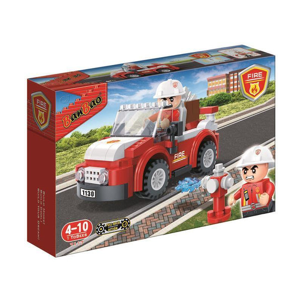 BanBao Fire and Rescue - Fire Captain Car 7117 - Aussie Baby