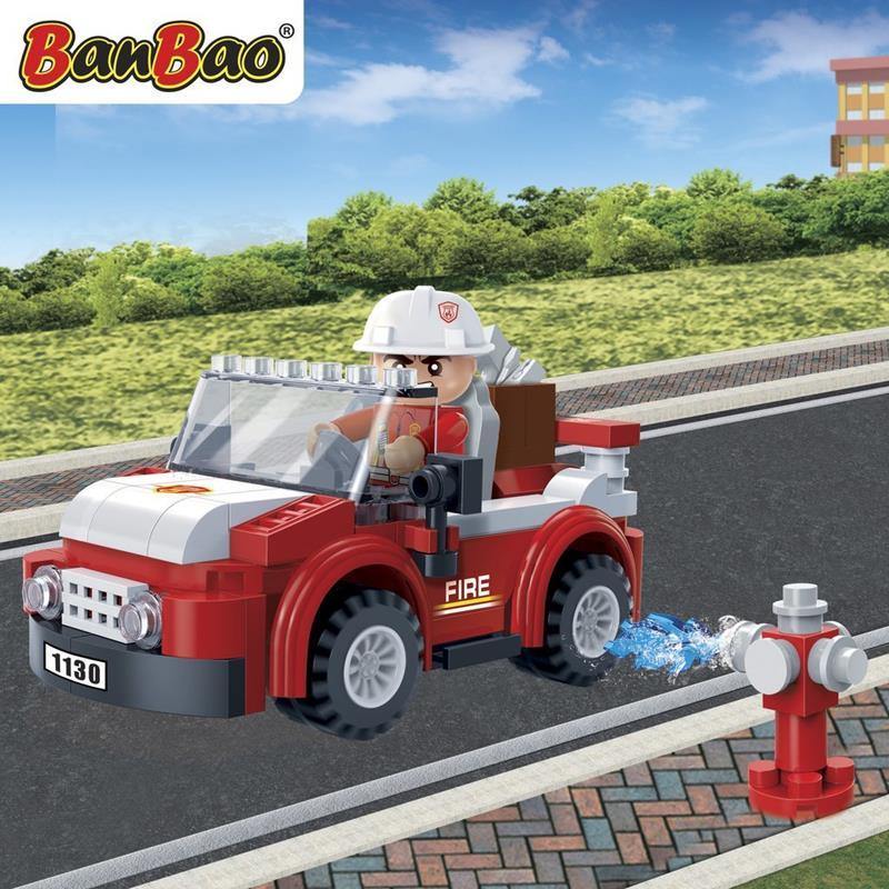 BanBao Fire and Rescue - Fire Captain Car 7117 - Aussie Baby