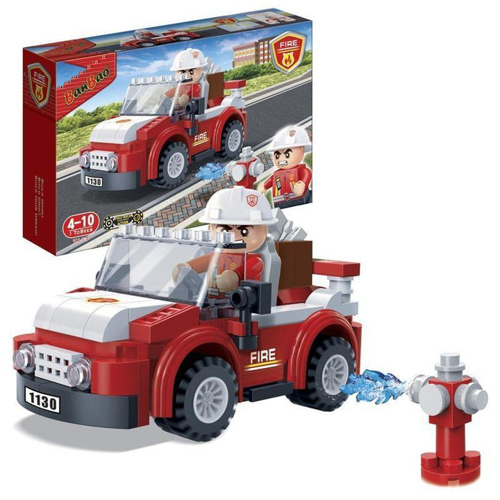 BanBao Fire and Rescue - Fire Captain Car 7117 - Aussie Baby