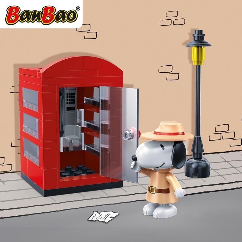 BanBao Peanuts - Agent Snoopy Secret Phone Booth 7528 - Aussie Baby