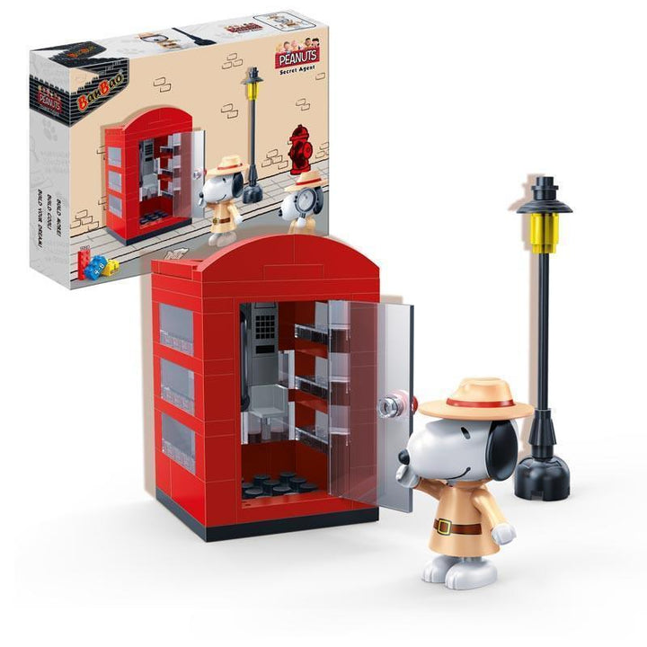 BanBao Peanuts - Agent Snoopy Secret Phone Booth 7528 - Aussie Baby
